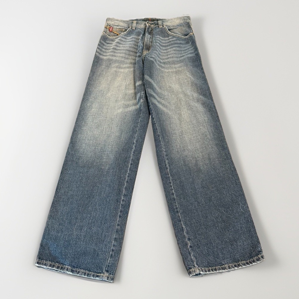 VINTAGE PELLE PELLE JEANS BAGGY Y2K 00S SKATE GRUNGE FITS 32x34 NWT